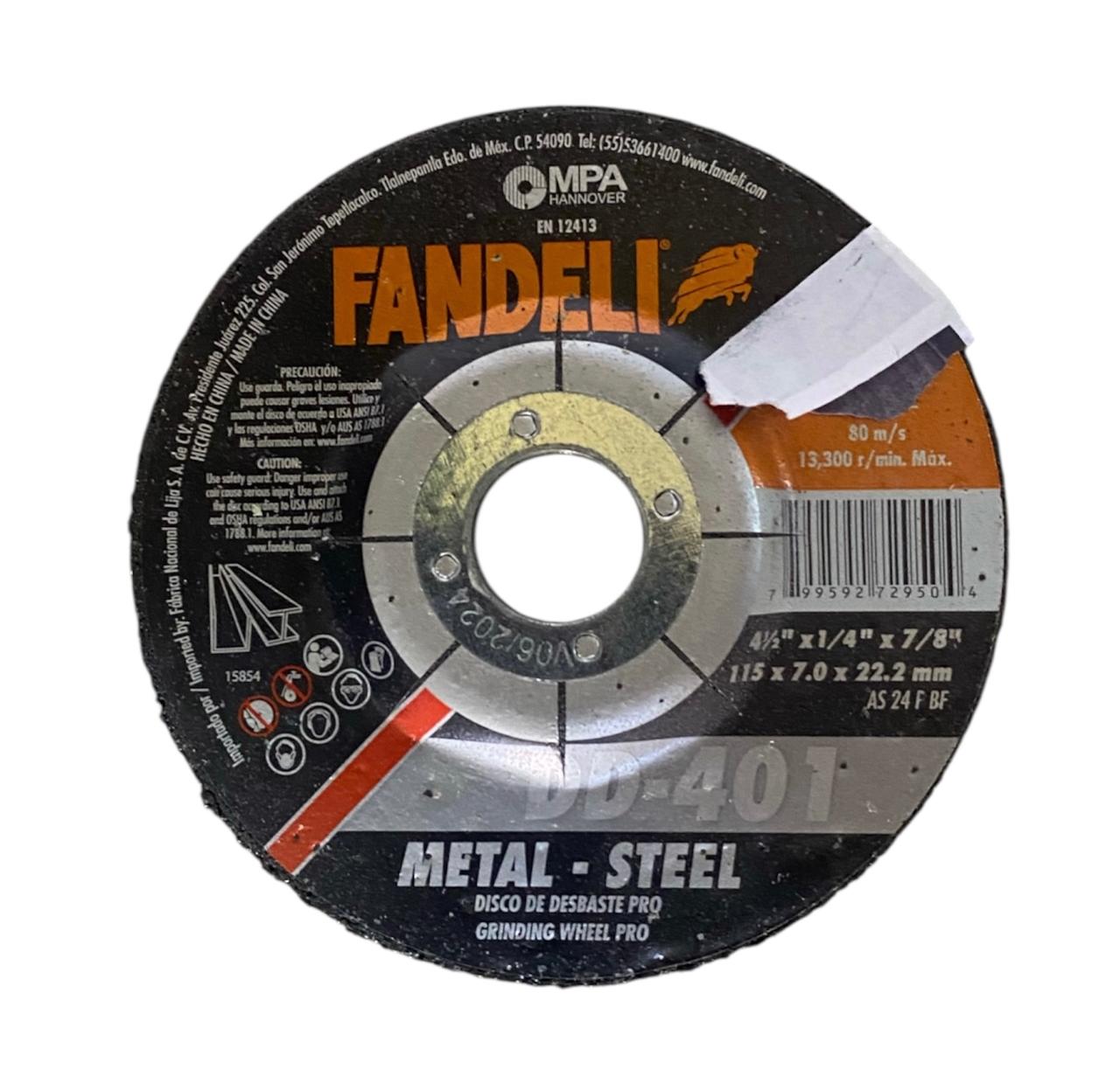 Disco De Desbaste 4 1/2